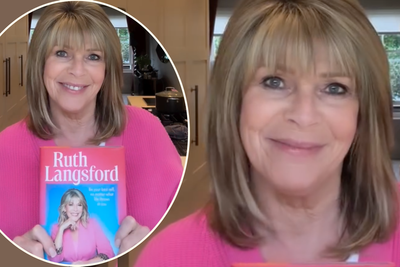 Ruth Langsford's hot pink cardigan makes bold spring colour so easy - as she celebrates best-selling book