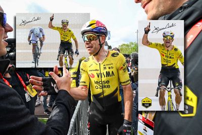 Visma-Lease a Bike sell jigsaw puzzle and beach towel to commemorate Wout van Aert's Paris-Roubaix victory