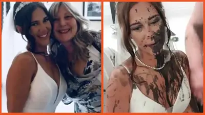 ‘I have lost all my dignity’: Bride left in tears at wedding after ‘spiteful’ sister-in-law covers her in paint in act of ‘revenge’