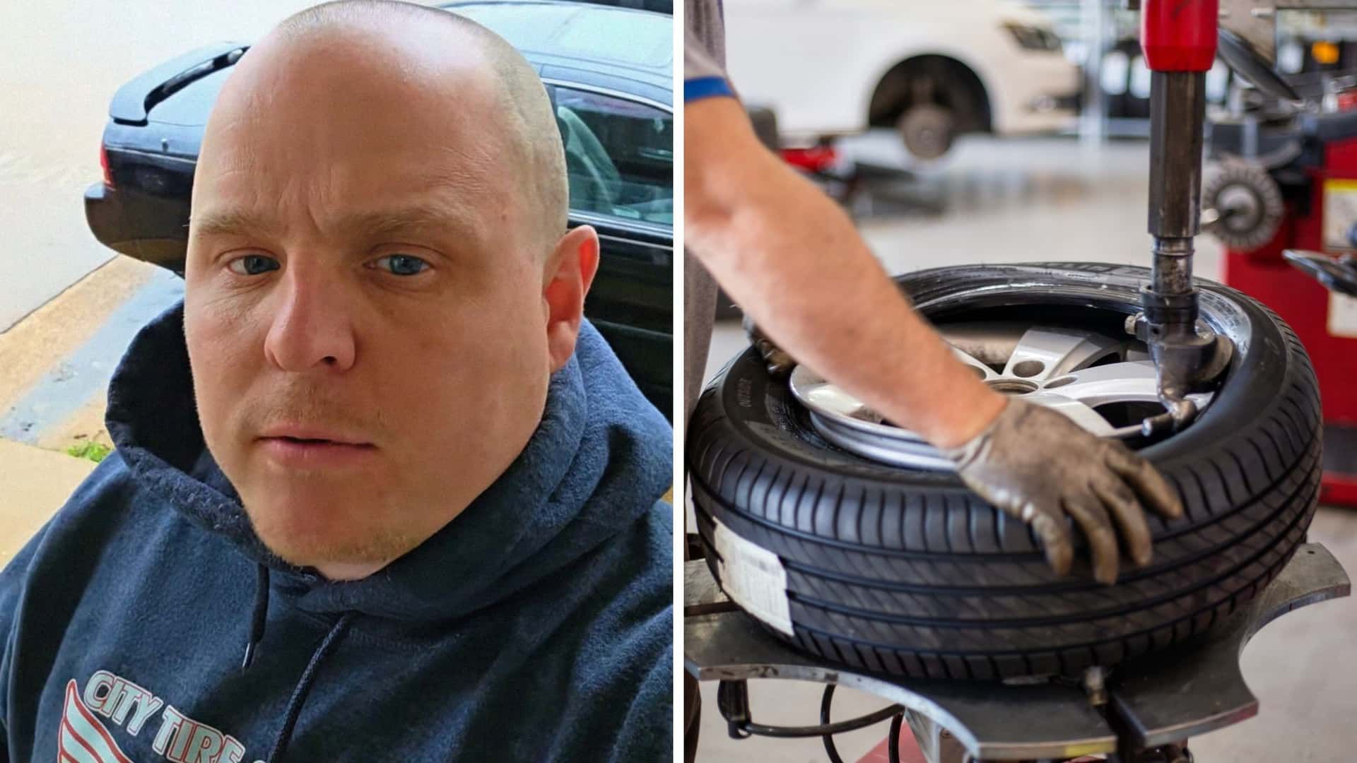 Man 'Going Through A Hard Time' Brings In Tire Needing…