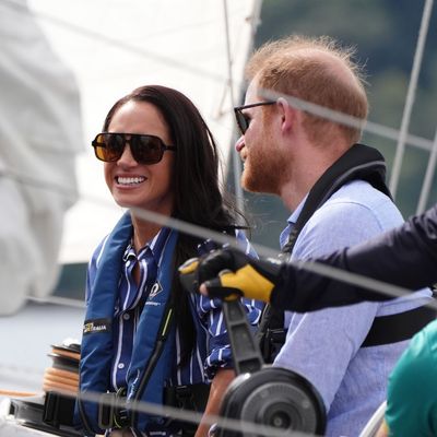 Meghan Markle Hits the Water in a Nautical-Inspired Outfit During Australia Tour—And Receives a Trendy Summer Gift