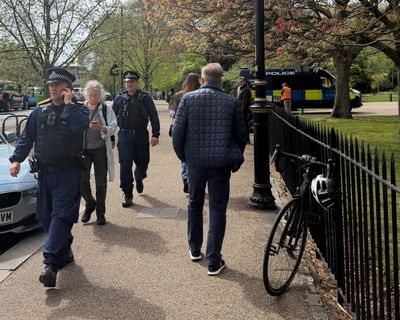 Police in protective clothing respond to incident near Israeli embassy in London