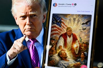 Have I Got News For You mock President Trump’s AI image of himself as Jesus