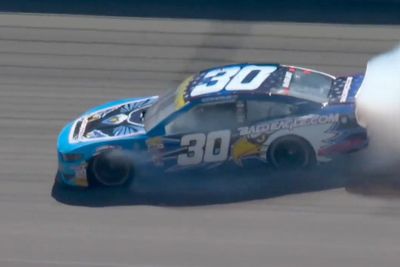 Cleetus McFarland's top ten ARCA run at Kansas goes up in smoke