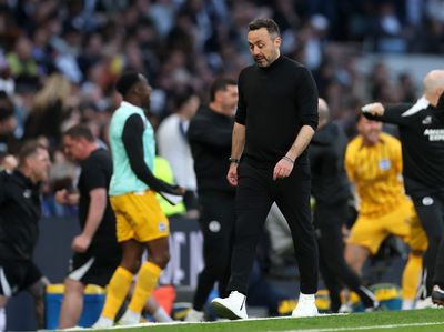 Tottenham 2-2 Brighton: Seagulls rally late as Roberto De Zerbi's wait for first win goes on