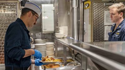 US Navy Releases Photos That Refute 'Sailor's Small, Poor Meals'—USS Lincoln, Tripoli Serve Full Meals Daily