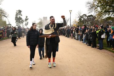 Walking for truth: Travis Lovett’s 500km journey to remind Albanese of his promise to create a First Nations truth-telling commission