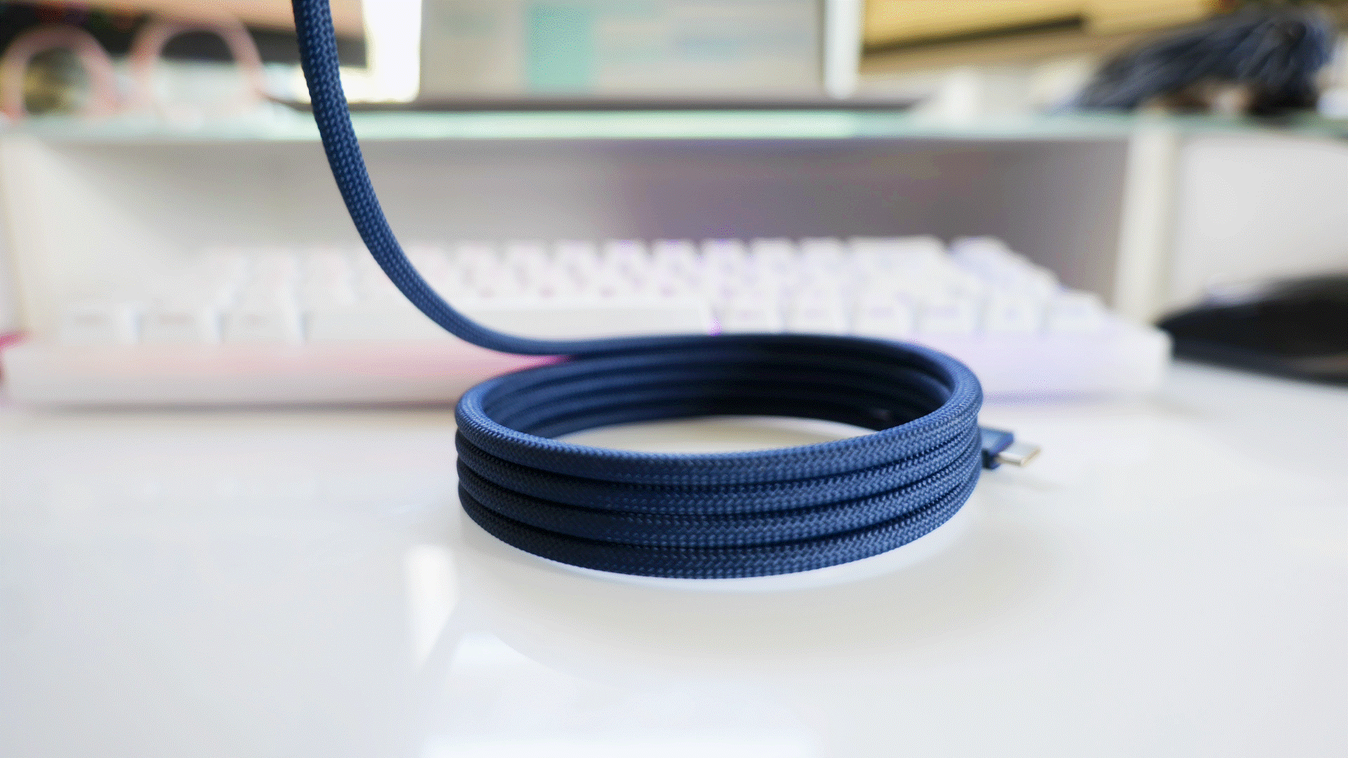 I tried this USB-C charging cable that coils itself using magnets — and now I refuse to charge my phone with anything else
