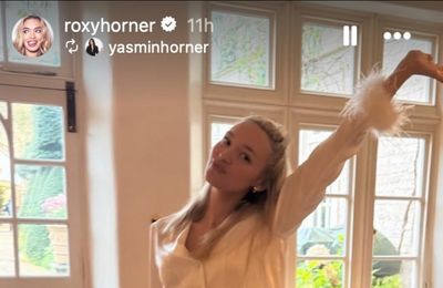 Jack Whitehall’s bride Roxy Horner shares behind-the-scenes snaps of their wedding day