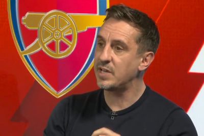 Gary Neville predicts when Arsenal will next drop points in title race