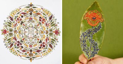 30 Unique Sculptures By This Artist Blend Real Botanicals With Fine Embroidery