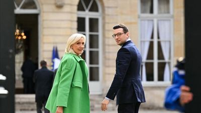 French far right courts business community ahead of elections