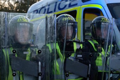 Protests over alleged Epsom rape descend into ‘public disorder’ as police hit with eggs and beer cans