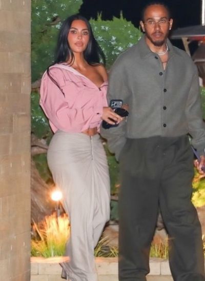 Kim Kardashian and Lewis Hamilton Set Couple Celebrity Style in Hollywood Streetwear Trends