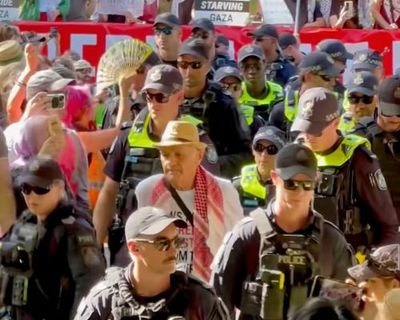 Jewish man among first charged in pro-Palestinian slogan crackdown that reminds some of 1970s Queensland