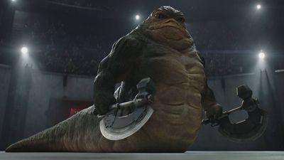 Star Wars is "about families," so The Mandalorian and Grogu will explore what it's like for Rotta to be Jabba the Hutt's son, says Jon Favreau