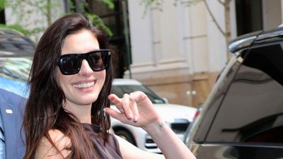 Forget Sambas, these are the statement adidas trainers Anne Hathaway just endorsed