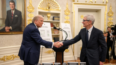 Trump Says Tim Cook Called To 'Kiss My A**' As He Praises Apple CEO After Exit