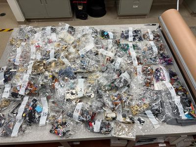 California man arrested for allegedly swapping in pasta for Lego pieces then returning them
