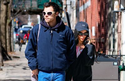 Harry Styles fuels speculation he is engaged to Zoë Kravitz after she was snapped wearing huge diamond ring