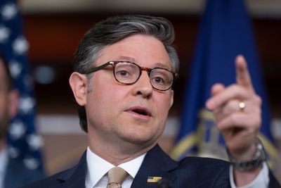 Mike Johnson unwilling to condemn Cory Mills despite citing daughters as reason ‘we have to protect women’