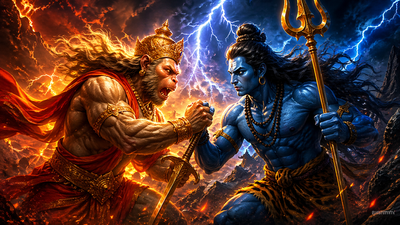 Why Hanuman Bowed After Stopping Shiva’s Weapon