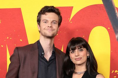 The Boys co-stars Jack Quaid and Claudia Doumit marry in tiny Australian farming town with Kevin Costner and Tom Hanks among guests