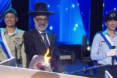 Fury as rabbi who boasted about destroying homes in Gaza lights torch at Israel independence day celebrations
