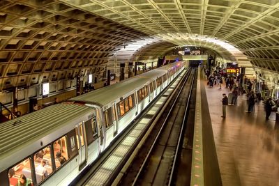 11 hurt after work vehicle crashes with commuter train in Washington DC