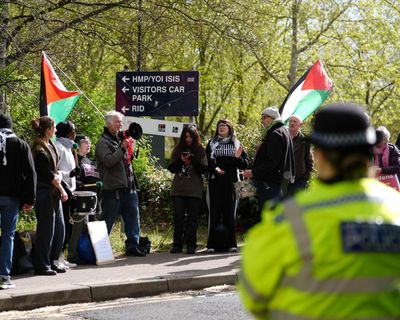 Palestine Action activist who hit officer with sledgehammer ‘panicked’, court told