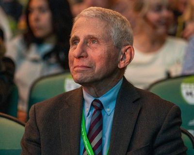 Actorly Fauci becomes blind prophet for Oedipus the King reading in DC