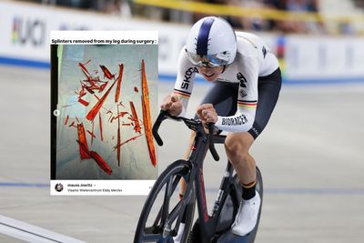 'It could have been a lot worse' – track rider has 50cm wooden splinter surgically removed after crash