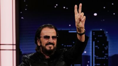 “They said ‘we’re going to let you on the plane, but you’re going to have to be sniffed by the dog'": Ringo Starr talks to Jimmy Kimmel about his duet with Paul McCartney, the Beatles biopics and having to prove his ID
