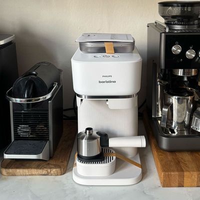 The stylish Philips Baristina bean-to-cup coffee machine is my secret weapon for busy mornings – it delivers barista-worthy coffee in under 60 seconds