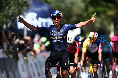 'I've been struggling... so it feels nicer than normal to win' – Tom Pidcock sprints to victory on Tour of the Alps stage 3, less than a month after ravine crash