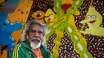 Sesame Street joins ancestor, kangaroos on mega mural