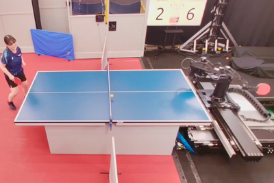 AI-powered robot successfully outplays professional table tennis opponents