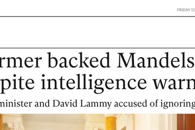 Top civil servant quizzed about Independent story at centre of Mandelson vetting scandal