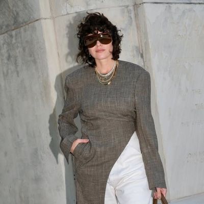 Shield Sunglasses Are the Go-To Shape for Giving Even the Most Feminine Outfits an Edge