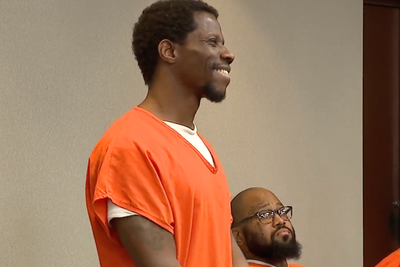 Giggling killer tells judge she is ‘amusing’ as he’s sentenced to life in prison for brutal murder