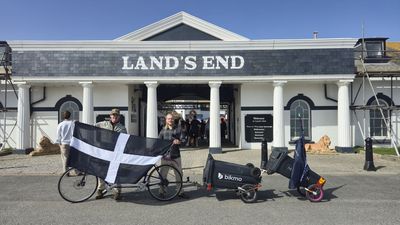 'For some reason we keep making it harder than it needs to be' – Inside an attempt to cycle from Land’s End to John o’ Groats… while towing two wheelie bins