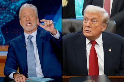 Trump plays along with Daily Show’s Jon Stewart after rare praise ... and a dose of psychedelic mockery: ‘Ibogaine’