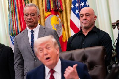 Trump's strategy for a mined-shut Strait of Hormuz: appease Joe Rogan with psychedelics and weed