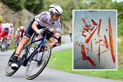 'I got really lucky' – German racer left with 50cm piece of wood lodged in hip after track crash