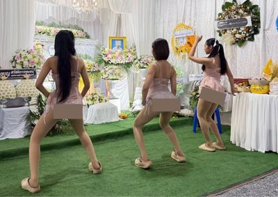 Coyote dancers shake up funeral