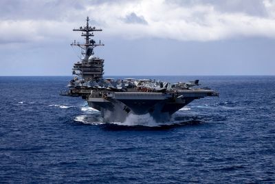 Third US aircraft carrier arrives in Middle East as Washington and Tehran clash over Strait of Hormuz