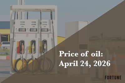 Current price of oil as of April 24, 2026