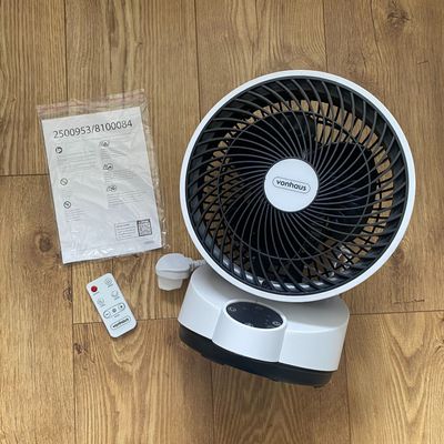 This Vonhaus air circulator may be compact enough to easily fit on my bedside table, but it definitely packs a punch when it comes to power — it’s less than £50 too