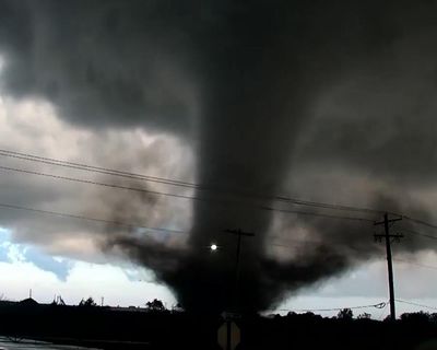 Massive tornado tears through homes in Oklahoma, injuring at least 10