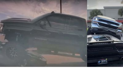 Florida woman drives pickup truck over Lamborghini in parking lot in viral video: 'Insurance company fuming'